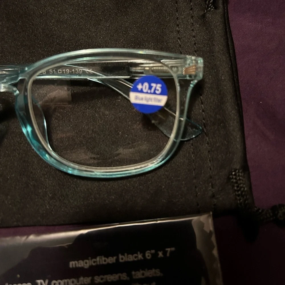Claire turquoise readers +.75